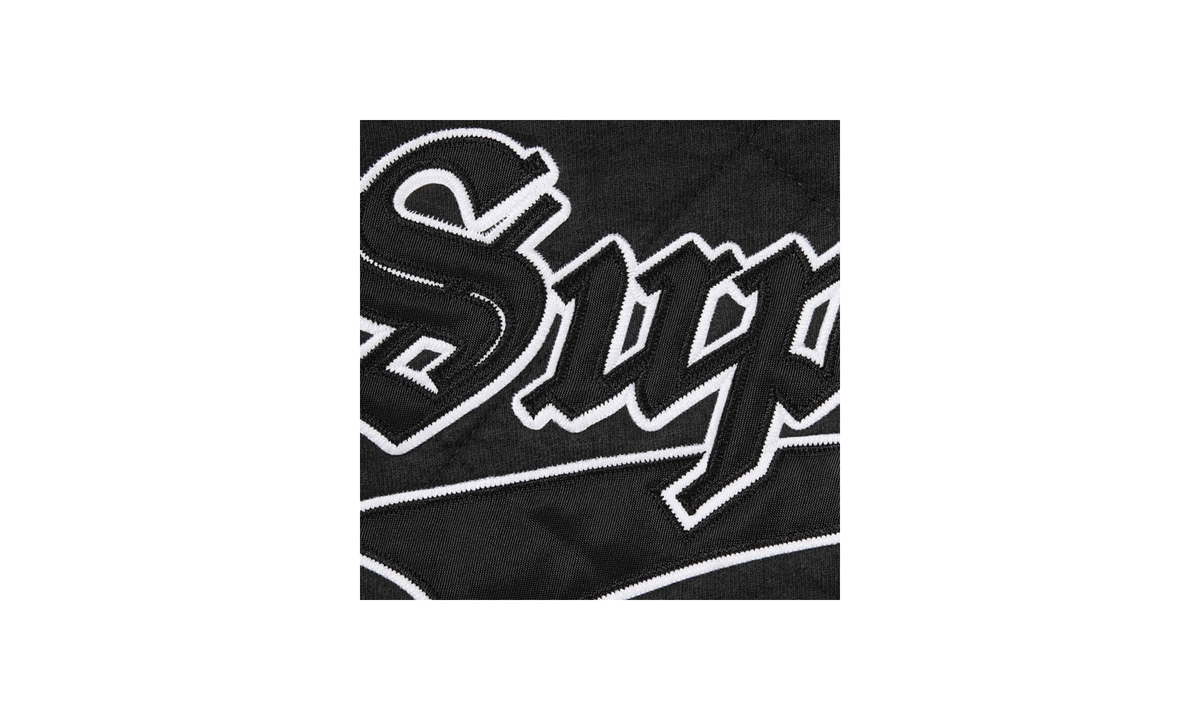Quilted Zip Up Hooded Sweatshirt "FW25 - Black" SU26465