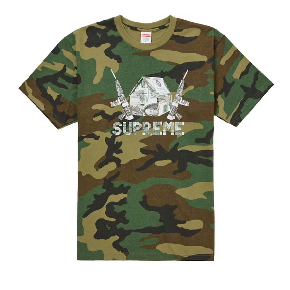 Supreme Origami Tee Woodland Camo