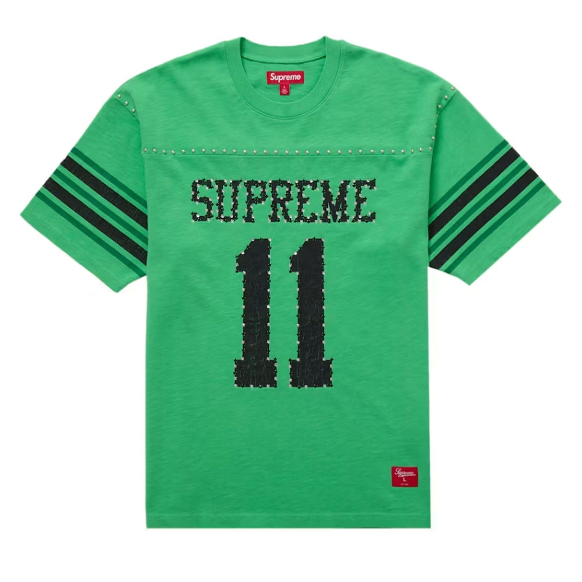 Supreme Studded S/S Football Top Green