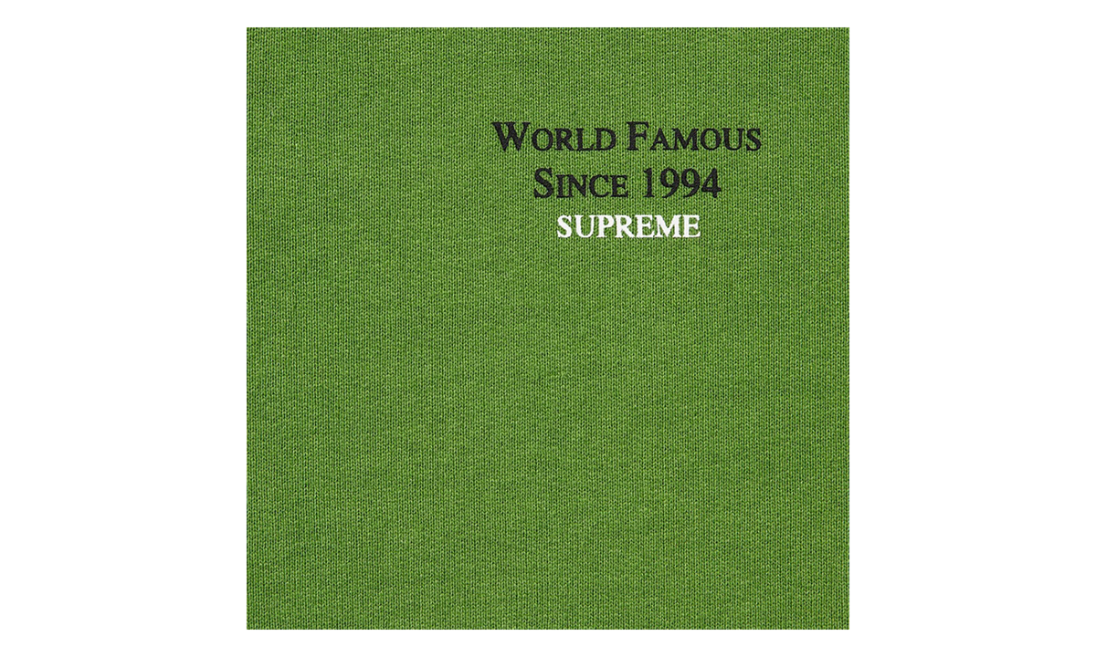World Famous Micro Hooded Sweatshirt "SS23 - Green" SU27232