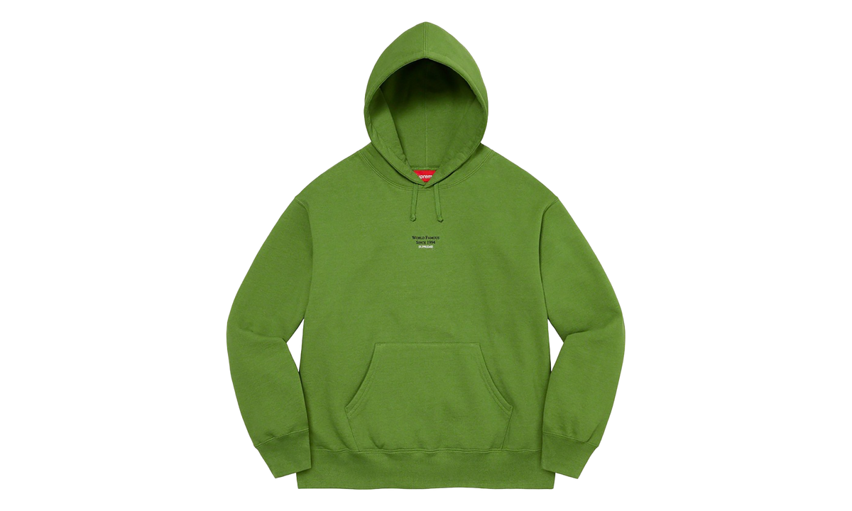 World Famous Micro Hooded Sweatshirt "SS23 - Green" SU27232