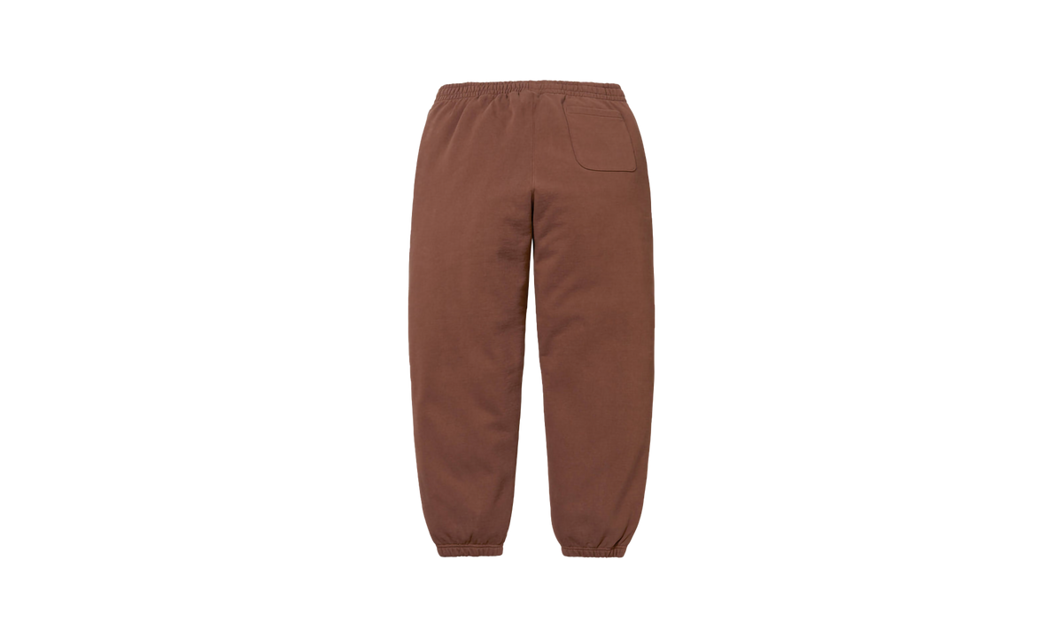 SATIN APPLIQUÉ SWEATPANT "FW24 - Brown" SU535
