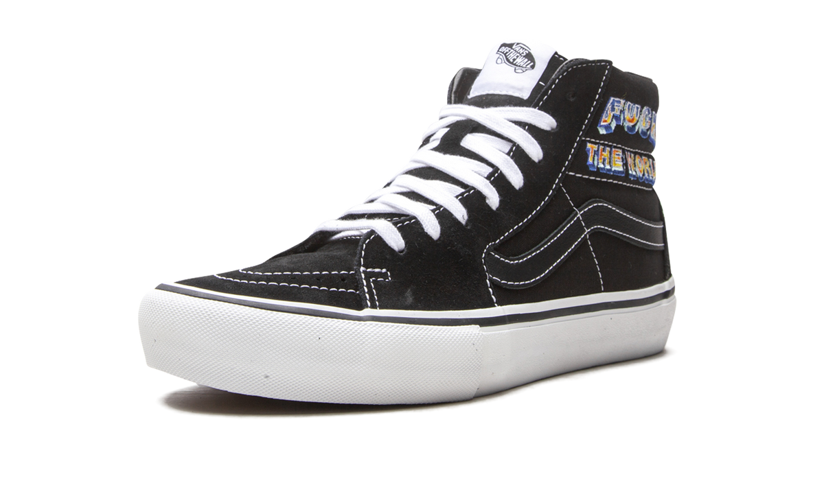 Sk8-Hi Pro "Supreme - F*ck The World - Black" VN0A45JDSY1