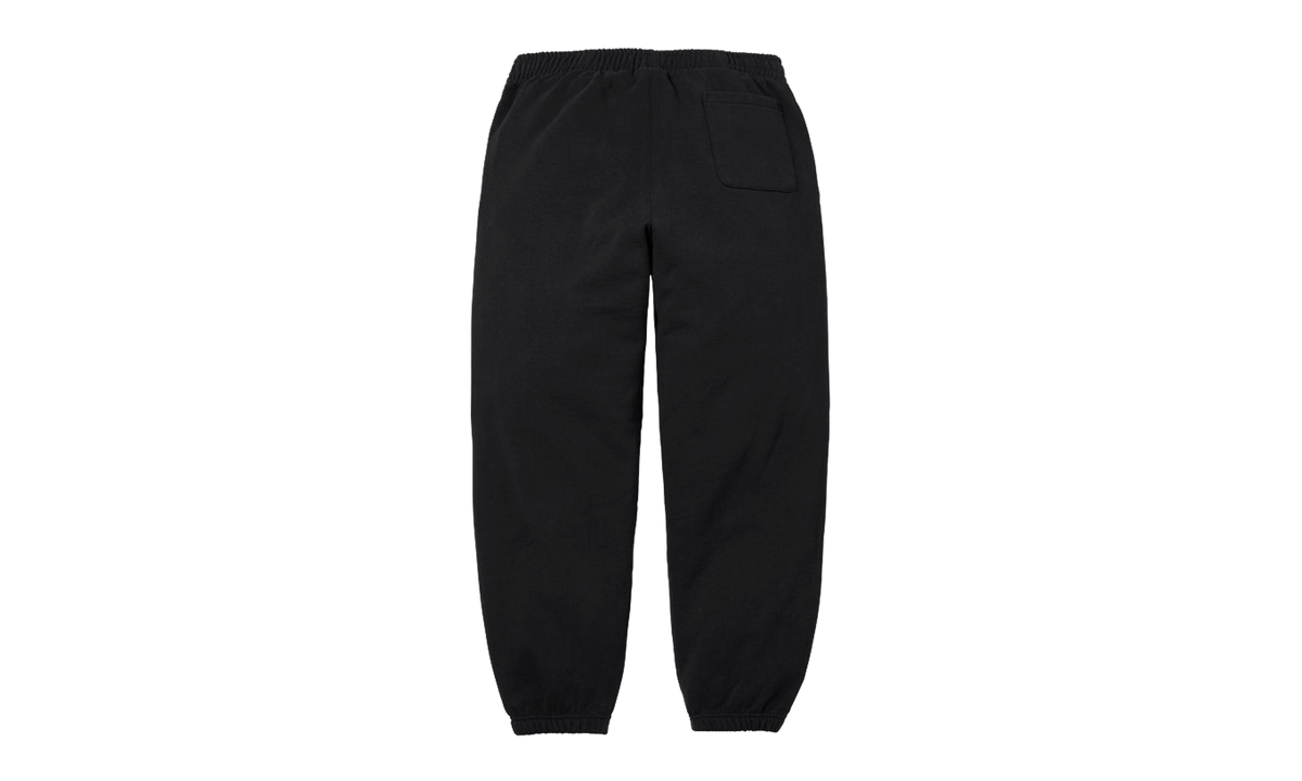 Satin Appliqué Sweatpant "SS26 - Black" SU27515