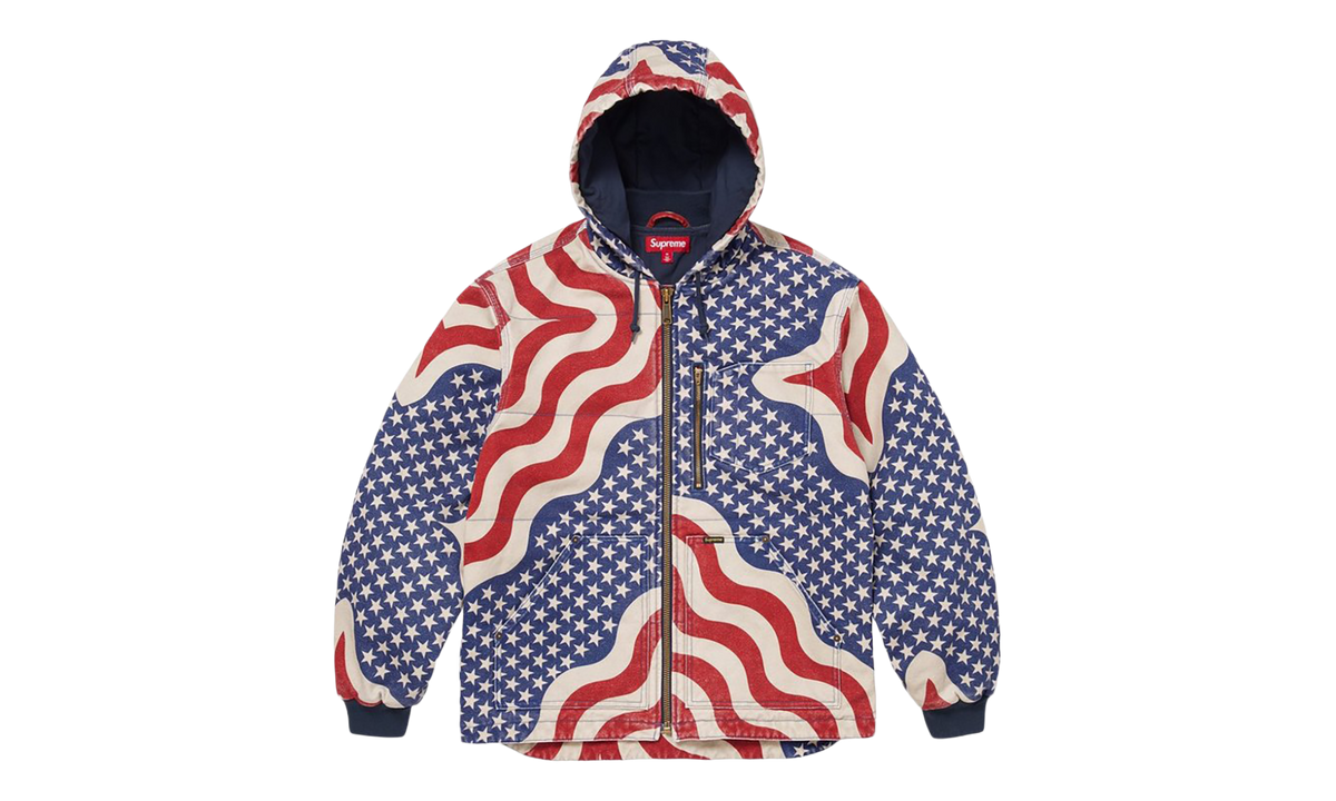Flag Quilted Hooded Work Jacket "SS26 - Multicolor" SU27805