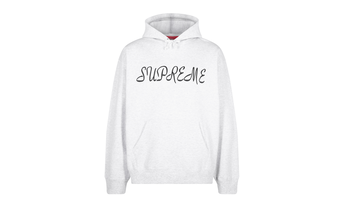 Script Hooded Sweatshirt "SS23 - Ash Grey" SU999