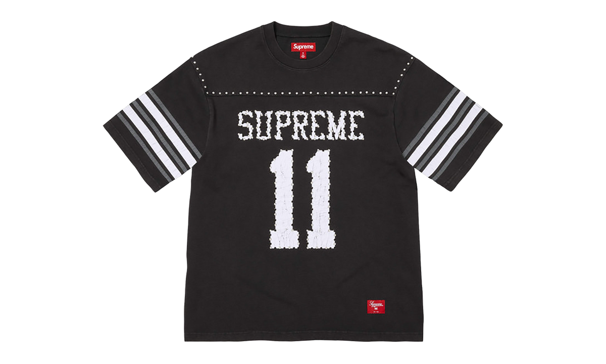 Studded S/S Football Top "SS26 - Black" SU27035
